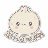 Adora-Bao Niedlich Kawaii Bao Dumpling Pun Lover Aufkleber (Vorderseite)