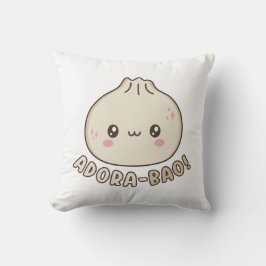Adora-Bao Niedlich Kawaii Bao Dumpling Pun Lover Kissen