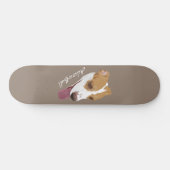 Adora-Bull Pitbull Terrier Mix Skateboard (Horizontal)