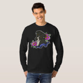 Adora Bull Pitbull und Blume T-Shirt (Vorne ganz)