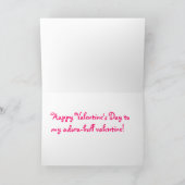 Adora-Stier Valentinstag-Karte Feiertagskarte (Innenseite)