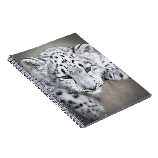 Adorabe Snow Leopard Cub Notebook Notizblock (Rechte Seite)