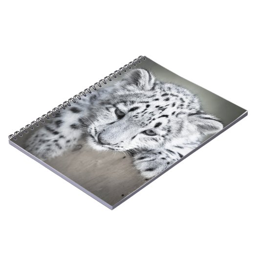 Adorabe Snow Leopard Cub Notebook Notizblock (Linke Seite)