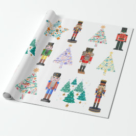Adorabel Cartoon Illustration Nutcracker Weihnacht Geschenkpapier