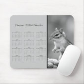 AdorablChipmunk: Customize full year 2025 calendar Mousepad (Mit Mouse)