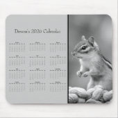 AdorablChipmunk: Customize full year 2025 calendar Mousepad (Vorne)