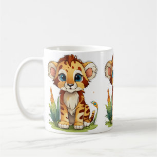 Adorable 11 oz Classic Tasse - Süße Tier Illustrat