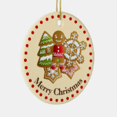Adorable 1. Frohe Weihnachtskekse Keramik Ornament (Rechts)