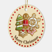 Adorable 1. Frohe Weihnachtskekse Keramik Ornament (Links)