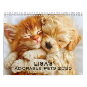 Adorable 2026 Pet Calendar With Name Kalender (Titelbild)