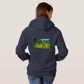 Adorable 3D Cartoon Deer Hoodie (Schwarz voll)