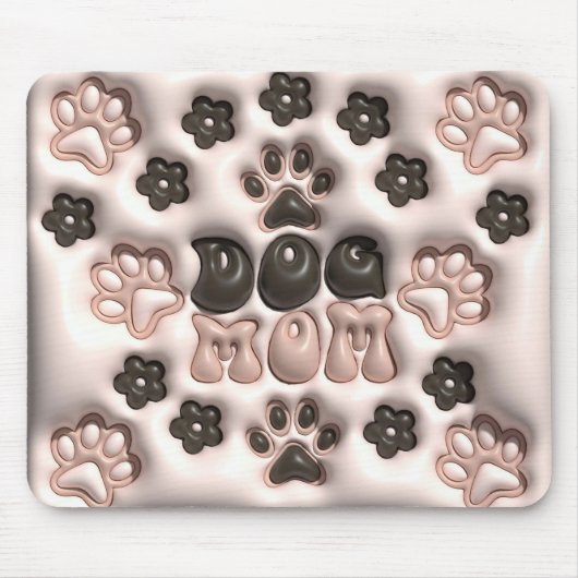 Adorable 3D-Hunde-Mama Mousepad (Vorne)