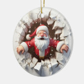 Adorable 3d Weihnachtszeit Keramik Ornament (Links)