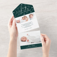 Adorable 4 Fotos Weihnachten Geburtserklärung