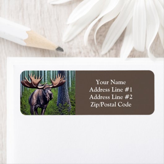 Adorable Abstrakte Kleine Elche (Insitu)