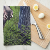 Adorable Abstrakte Kleine Elche Geschirrtuch (Viertel Falte)