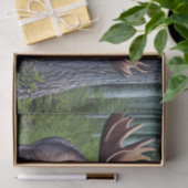 Adorable Abstrakte Kleine Elche Seidenpapier (Geschenk)