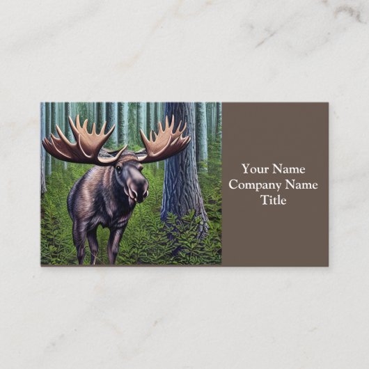 Adorable Abstrakte Kleine Elche Visitenkarte (Vorderseite)