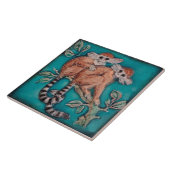 Adorable Affen Majolica Repro Deutsch Antiquitäten Fliese (Seite)