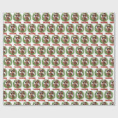 Adorable African American Boy zu Weihnachten Geschenkpapier (Flach)