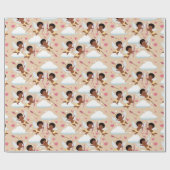 Adorable Afrikanisch-Amerikanische Plattform mit H Geschenkpapier (Flach)