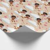 Adorable Afrikanisch-Amerikanische Plattform mit H Geschenkpapier (Ecke)