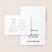 Adorable Airedale Terrier Sketch über Anpassbar Folienkarte (Anzeige)