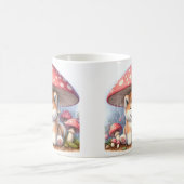 Adorable Akita Inu Welpe unter Pilzschirm Kaffeetasse (Mittel)