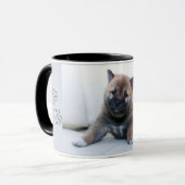 Adorable Akita Welpenhund, Kaffeetasse (Vorderseite Links)