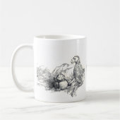 Adorable Alaska Puffins B & W Coffee Cup Tasse (Links)