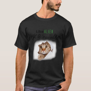Adorable Alien Cat Kitten Stoff Liebe Katze Katze T-Shirt
