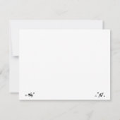 Adorable Alien Space Baby Dusche Danke Karte (Rückseite)