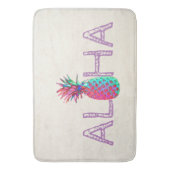 Adorable Aloha Hawaiian Ananas Badematte (Vorderseite Vertikal)