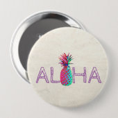 Adorable Aloha Hawaiian Ananas Button (Vorne & Hinten)