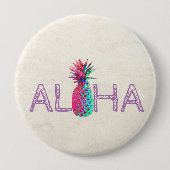 Adorable Aloha Hawaiian Ananas Button (Vorderseite)