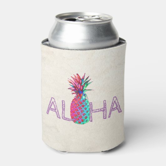 Adorable Aloha Hawaiian Ananas Dosenkühler (Kanne Vorderseite)