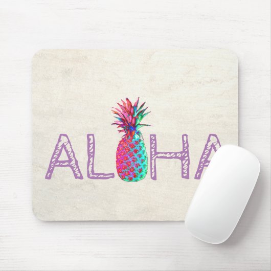 Adorable Aloha Hawaiian Ananas Mousepad (Mit Mouse)