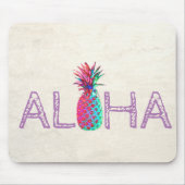 Adorable Aloha Hawaiian Ananas Mousepad (Vorne)