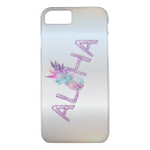 Adorable Aloha Hawaiian Ananas, Silber Case-Mate iPhone Hülle (Rückseite)