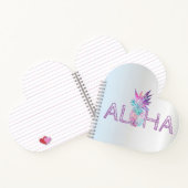 Adorable Aloha Hawaiian Ananas, Silber Notizblock (Innenseite)
