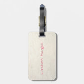 Adorable Aloha Hawaiian Striped Ananas Gepäckanhänger (Rückseite vertikal)