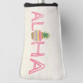 Adorable Aloha Hawaiian Striped Ananas Golf Headcover (Rotieren 90)