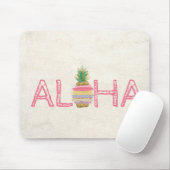 Adorable Aloha Hawaiian Striped Ananas Mousepad (Mit Mouse)