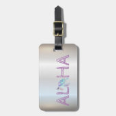 Adorable Aloha Hawaiianischer Glitzer Schildkröte, Gepäckanhänger (Vorderseite vertikal)