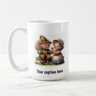 Adorable ältere Munchkins in Vintagen Kleidern Kaffeetasse