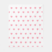 Adorable and cozy pink heart shaped blanket fleecedecke (Vorderseite)