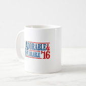 Adorable and Deplorable 2016 - weiß — Wahl 2 Kaffeetasse (Vorderseite Links)