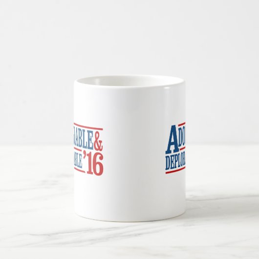 Adorable and Deplorable 2016 - weiß — Wahl 2 Kaffeetasse (Mittel)