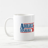 Adorable and Deplorable 2016 - weiß — Wahl 2 Kaffeetasse (Links)