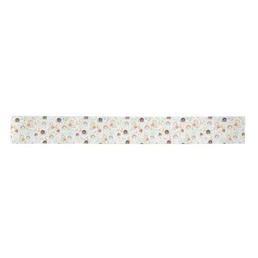 Adorable Angels and Stars Kunst, Dichtung und Musi Satinband (Vorderseite)